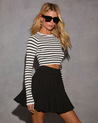 In The Element Striped Cropped Top