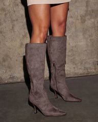 Rulyn Faux Suede Knee High Boots