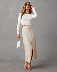 Yes Please Smocked Off The Shoulder Top