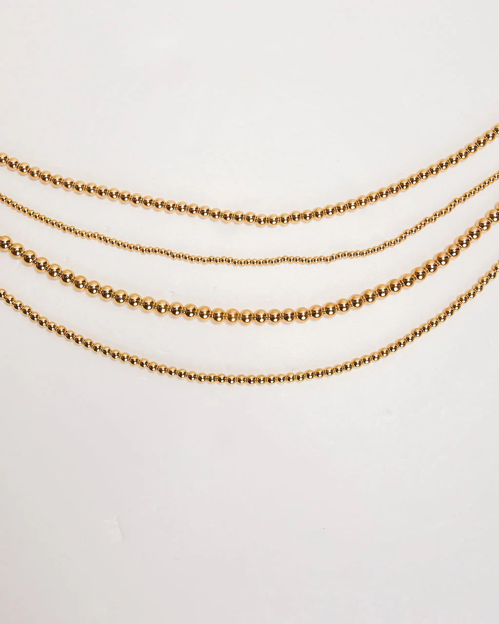 Golden Girl Layered Beaded Necklace