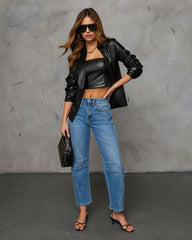 Wynne Leather Top Set