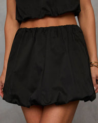 Sweet On You Bubble Hem Mini Skirt