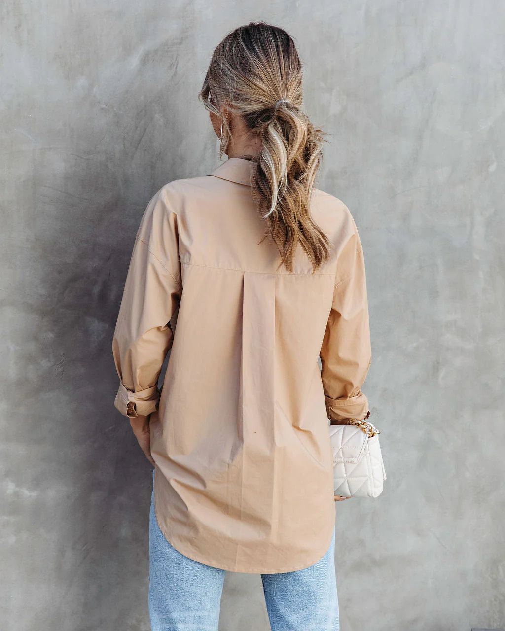 Infinity Cotton Button Down Top