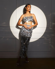 Liya Paillette Sequin Crop Tank