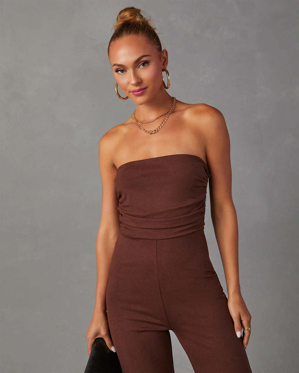 Deep In My Soul Strapless Knit Jumpsuit