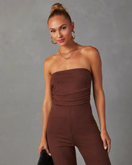 Deep In My Soul Strapless Knit Jumpsuit