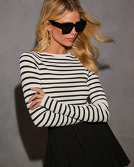 In The Element Striped Cropped Top