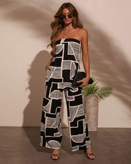 Kelso Abstract Print Pants