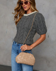 Head Over Heels Woven Clutch