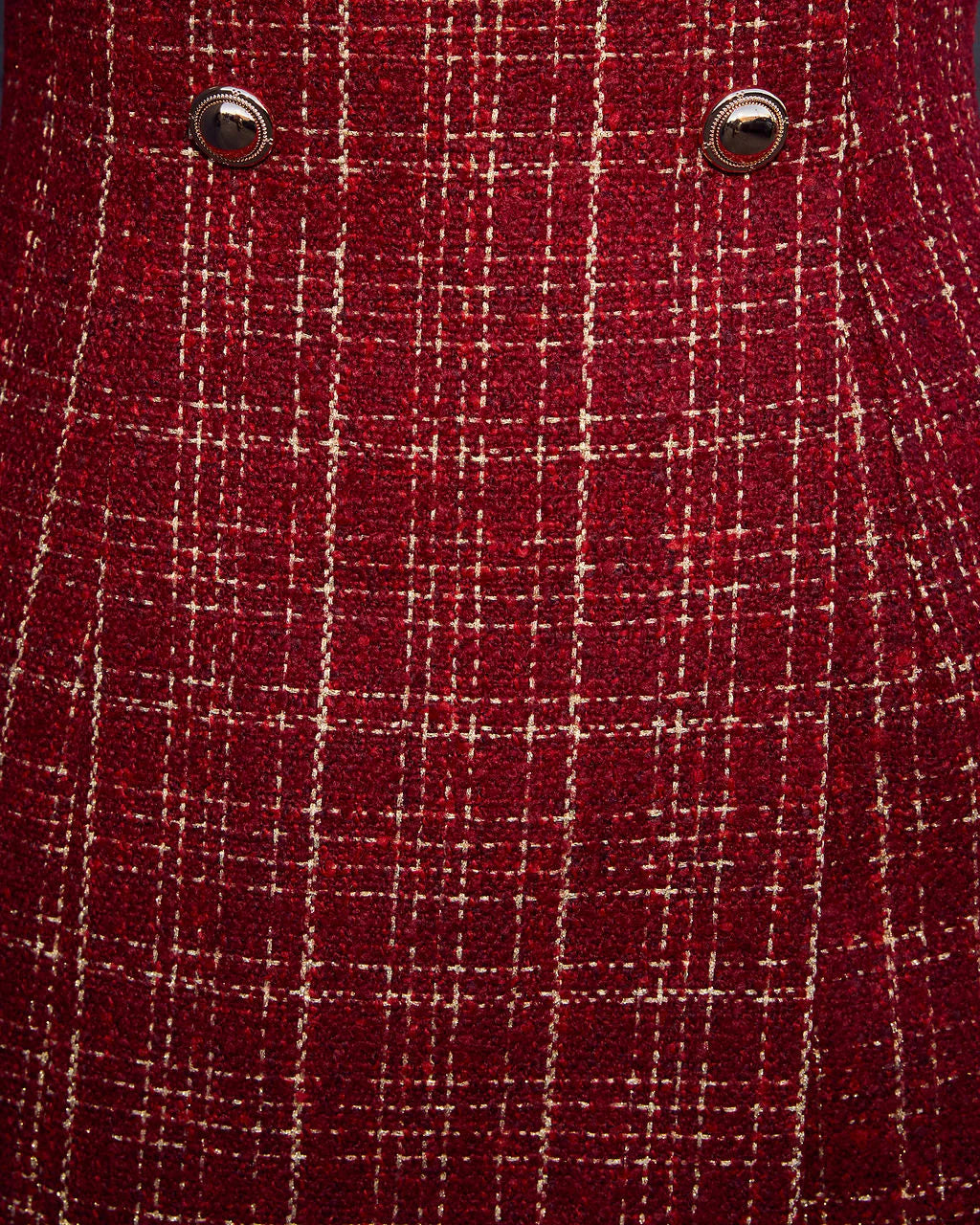 Joy Bell Strapless Tweed Romper