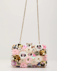 Like Wildflowers Floral Embroidered Clutch