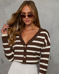 Thinking of You Contrast Striped Cardigan