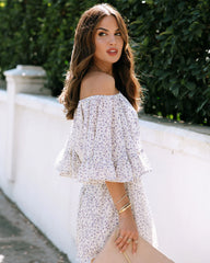 Sayra Floral Off The Shoulder Romper