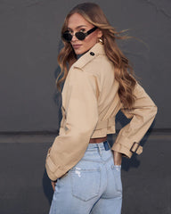 Minimal Maven Cropped Belted Jacket