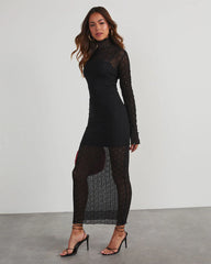 Take Me Dancing Long Sleeve Midi Dress