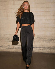 Evie Satin Trouser Pants