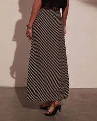 Sweet Haven Striped Maxi Skirt