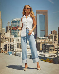 Harden Super High Rise Baggy Straight Jeans