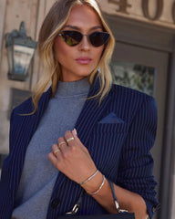 The Adams Oversized Pinstripe Blazer