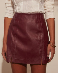 Wynne Faux Leather Mini Skirt