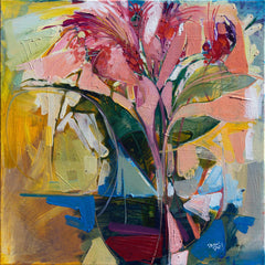 🔴 FERAL FLOWERS 2 | 20x20 | SOLD - PRINTS AVAILABLE