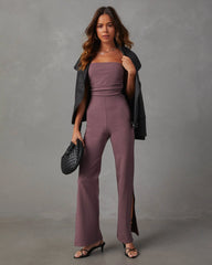Deep In My Soul Strapless Knit Jumpsuit