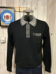 Gabicci Vintage Cruise Waffle Knit - Black
