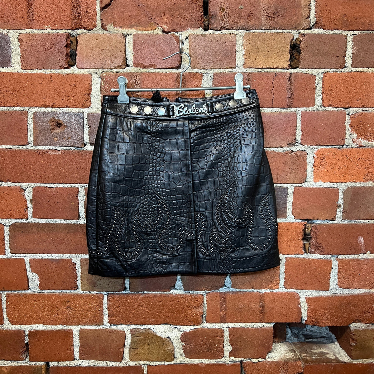 STOLEN GIRLFRIENDS leather mini skirt