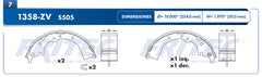 Balatas Trasera - FRITEC - OW-1358-ZV