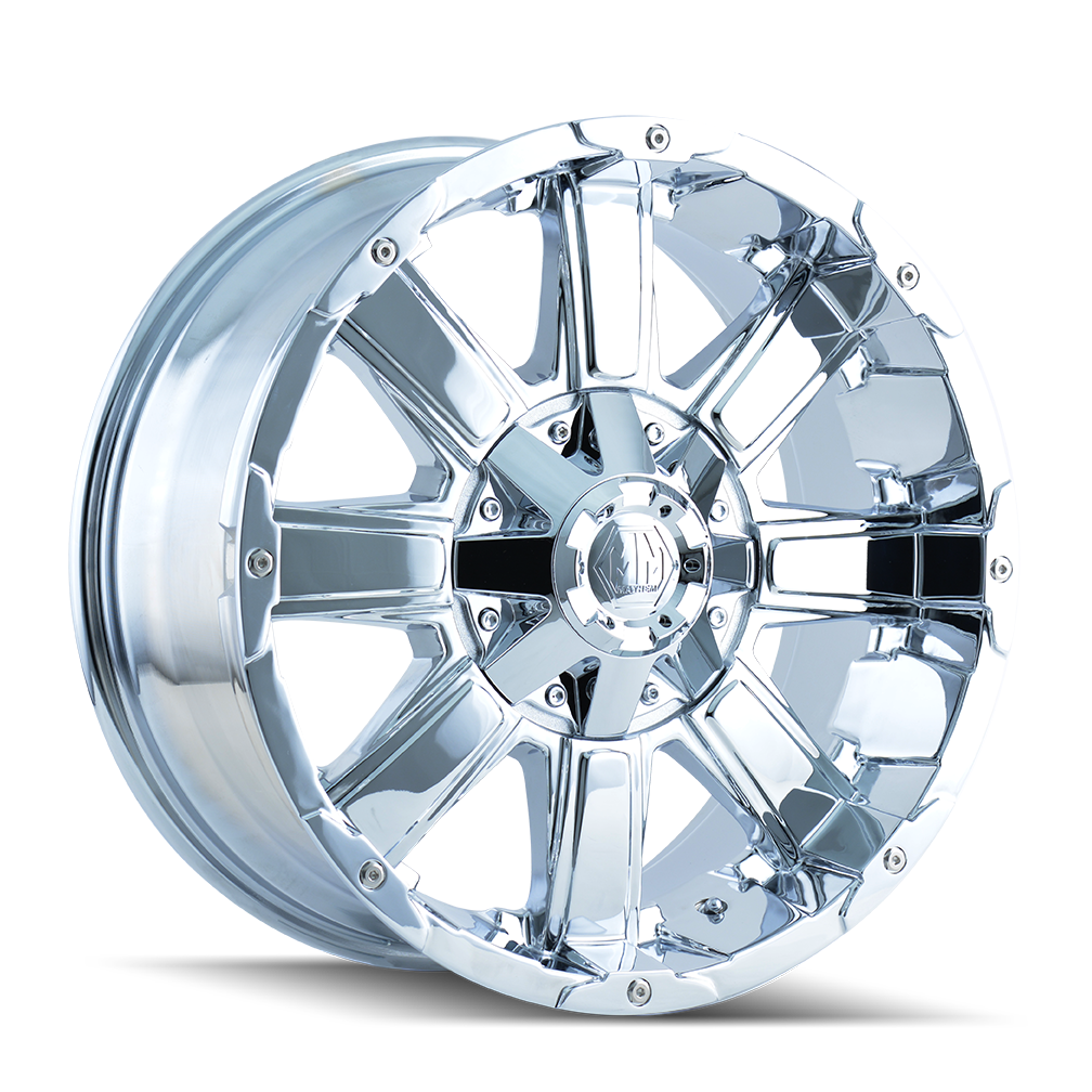 Mayhem CHAOS Chrome 20x12 -44 8x165.1|8x170mm 130.8mm - WheelWiz