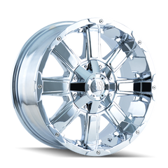 Mayhem CHAOS Chrome 20x12 -44 8x165.1|8x170mm 130.8mm - WheelWiz