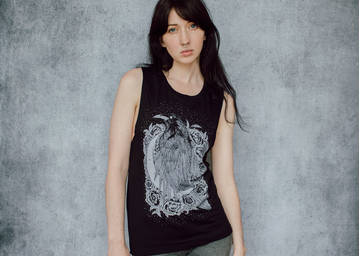 Raven and Crescent Muscle Tank