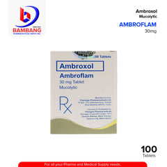 AMBROFLAM Ambroxol 30mg Mucolytic Tablets 100's