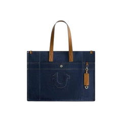 True Religion Women's Large Tote Bag Denim
