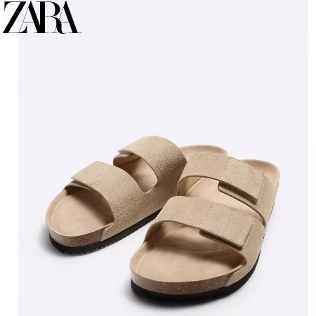 Importé - ZARA NEW - Sandales Homme Légères En Cuir PU