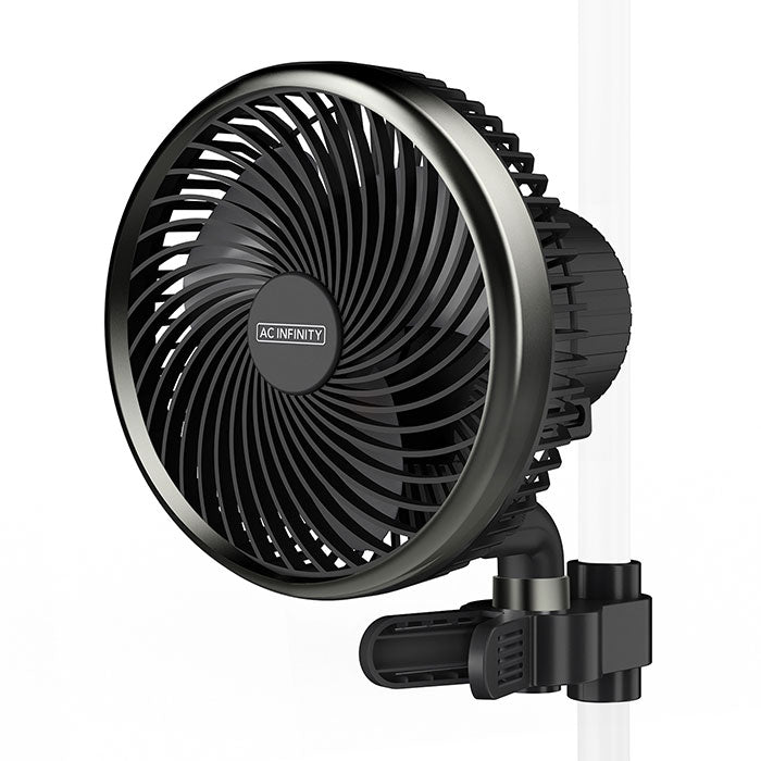 AC Infinity CLOUDRAY S6 Gen 2 Auto Oscillation Grow Tent Clip Fan, 6"