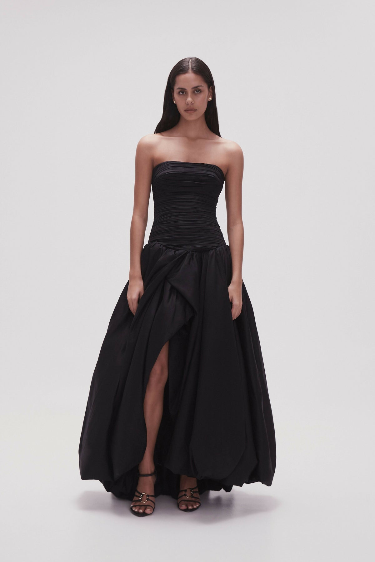 Aje Violette Bubble Hem Maxi Dress - 6 / Black - Dresses