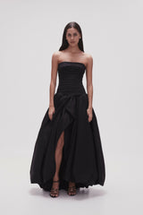Aje Violette Bubble Hem Maxi Dress - 6 / Black - Dresses