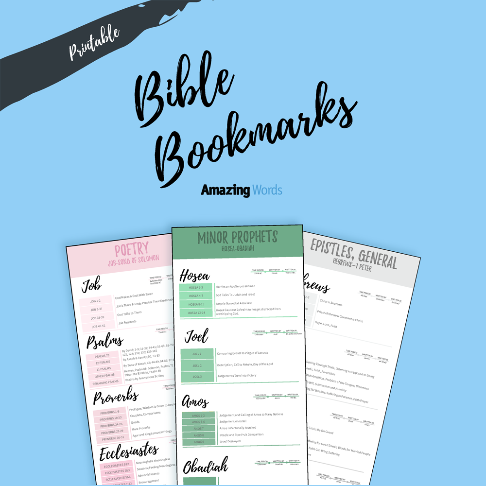 Printable Bible Bookmarks