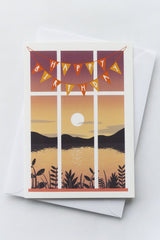 Sunset Birthday Greeting Card