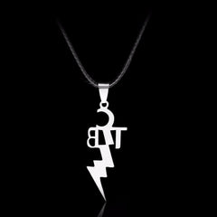 elvis presley tcb leather chain necklace