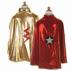 Reversible Wonder Cape, Red/Gold