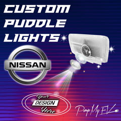Custom LED Courtesy Door Projector Puddle Lights for Nissan - PimpMyEV