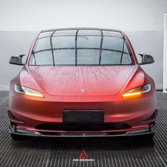 ArmorExtend Carbon Fiber AE Front Lip for Tesla Model 3 Highland 2024-2025 - PimpMyEV