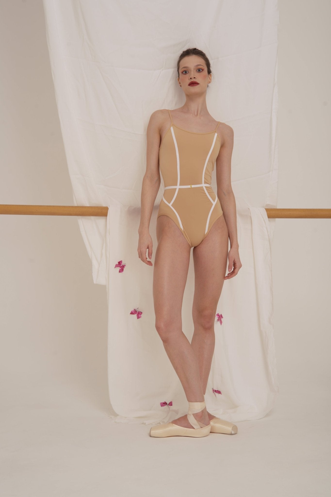 Susha More Jolie Camisole Leotard Beige - THE COLLECTIVE DANCEWEARSusha More Jolie Camisole Leotard Beige#mLeotardTHE COLLECTIVE DANCEWEAR