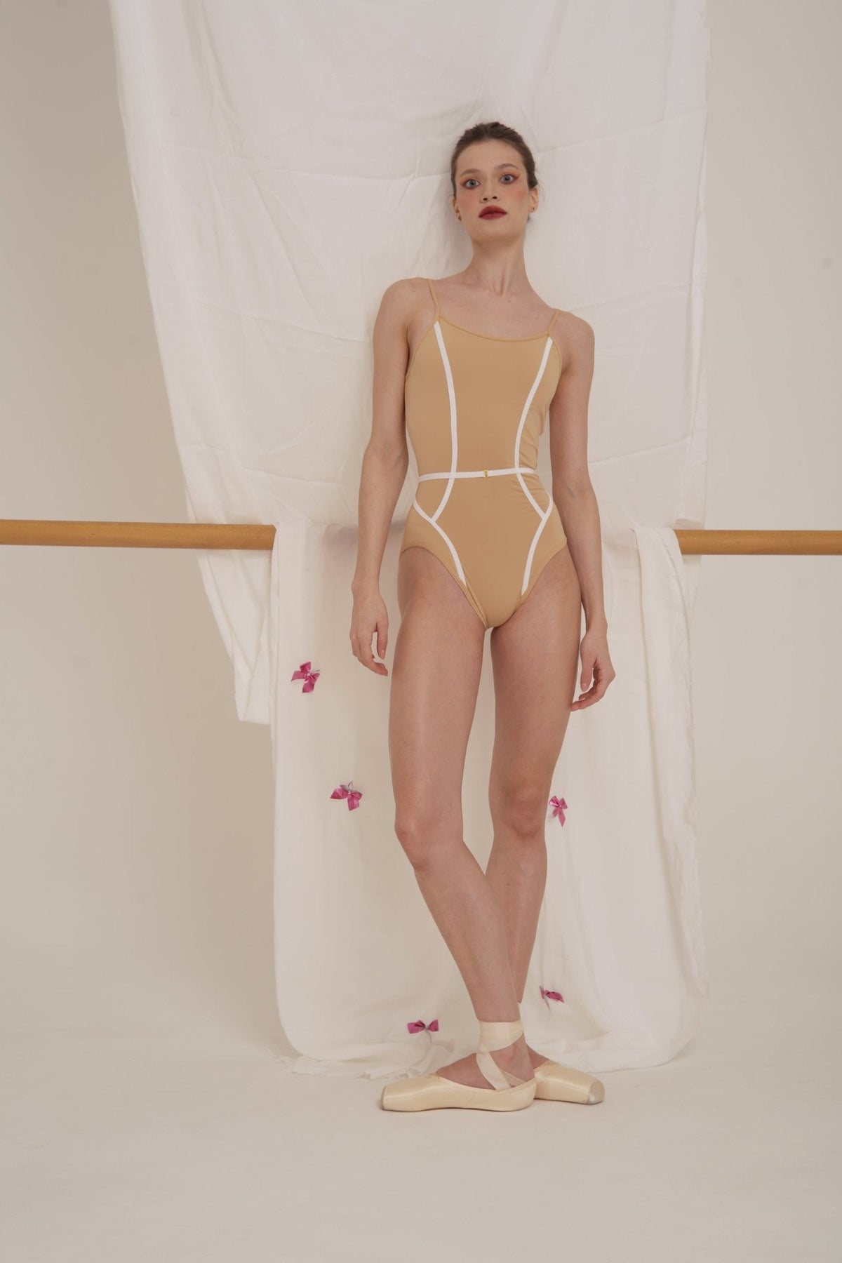 Susha More Jolie Camisole Leotard Beige - THE COLLECTIVE DANCEWEARSusha More Jolie Camisole Leotard Beige#mLeotardTHE COLLECTIVE DANCEWEAR