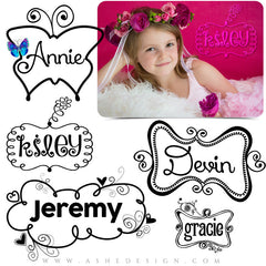 Customizable Word Art Stamps | Kid Doodles full set