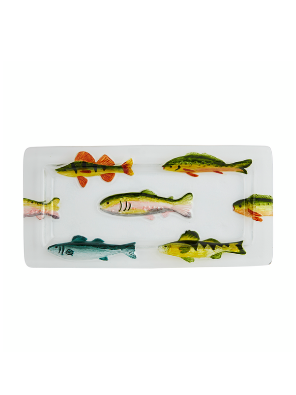 Elaina & Kyle Wedding Registry- Glass Fish Platter